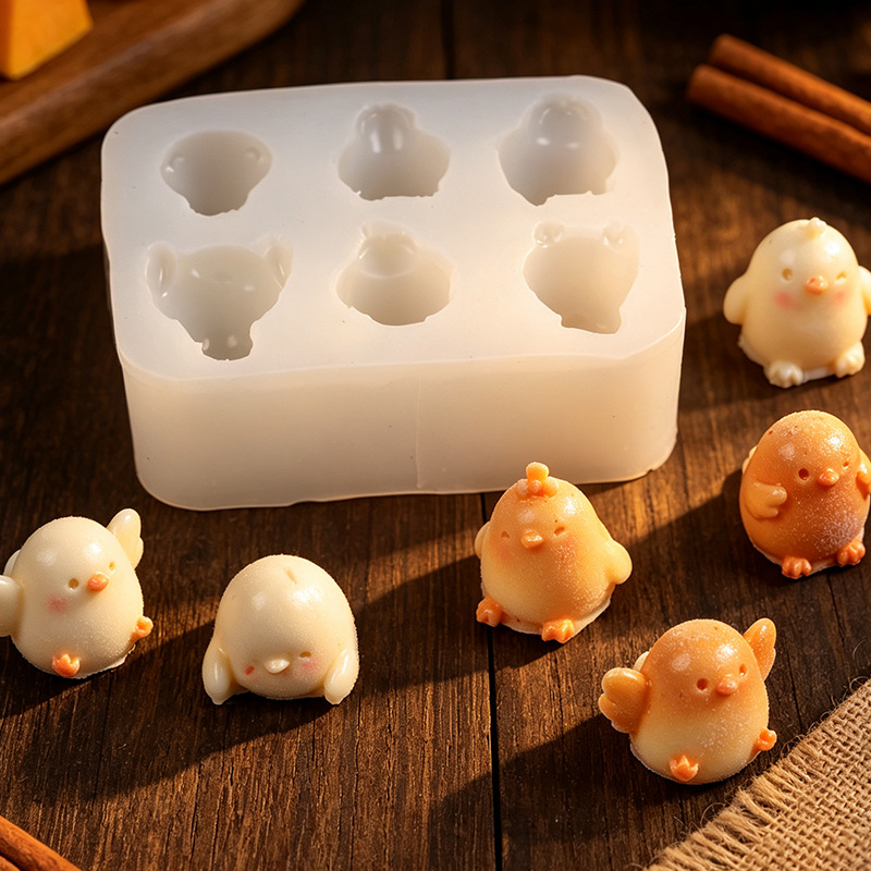 Kitchen Tools For Baking - Cetakan Silikon Dekorasi Kue Fondant 6-Potong