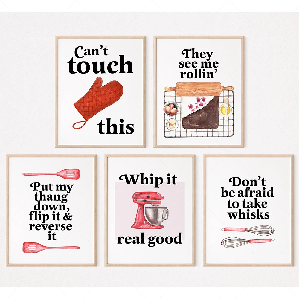 Kitchen And Baking Life - Poster Kutipan Lucu tentang Memasak, Kutipan