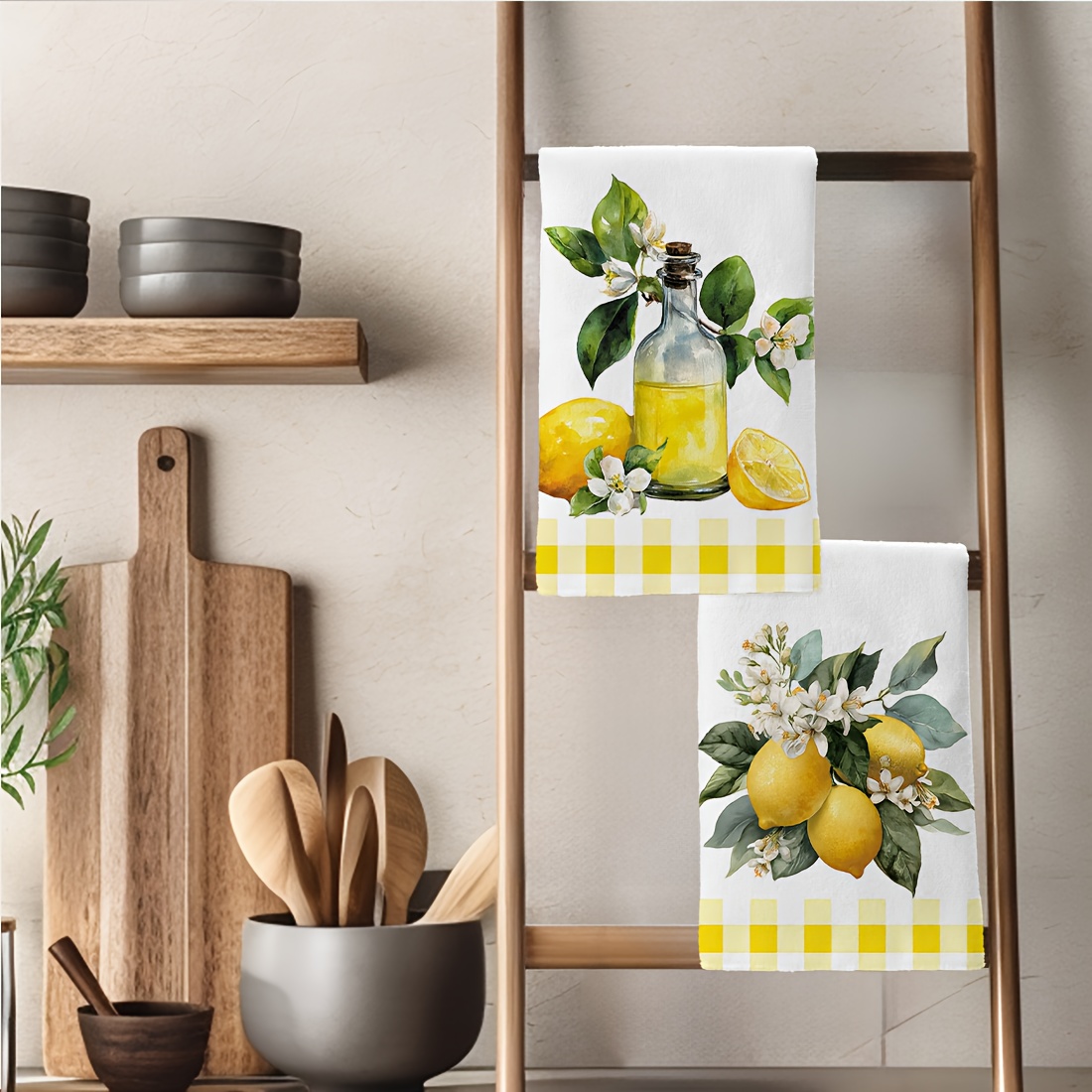 2 buah, handuk dapur motif bun - Kitchen And Baking Life ulasan dan harga