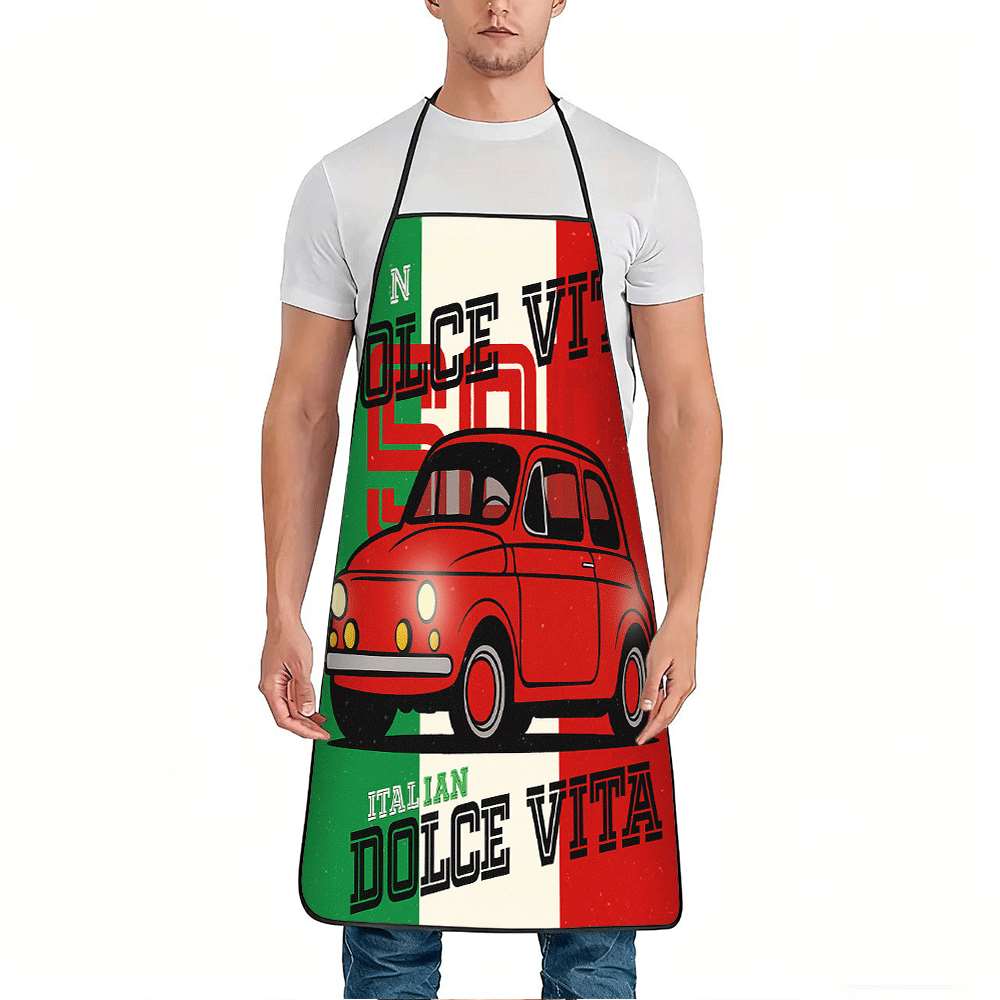 1 Buah Celemek Bertema Italia  - Kitchen And Baking Life ulasan dan harga