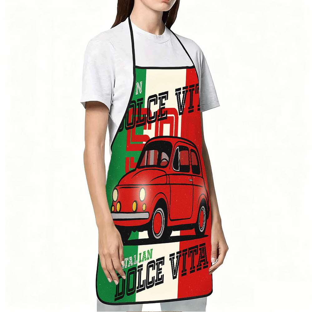 1 Buah Celemek Bertema Italia  - Kitchen And Baking Life ulasan dan harga