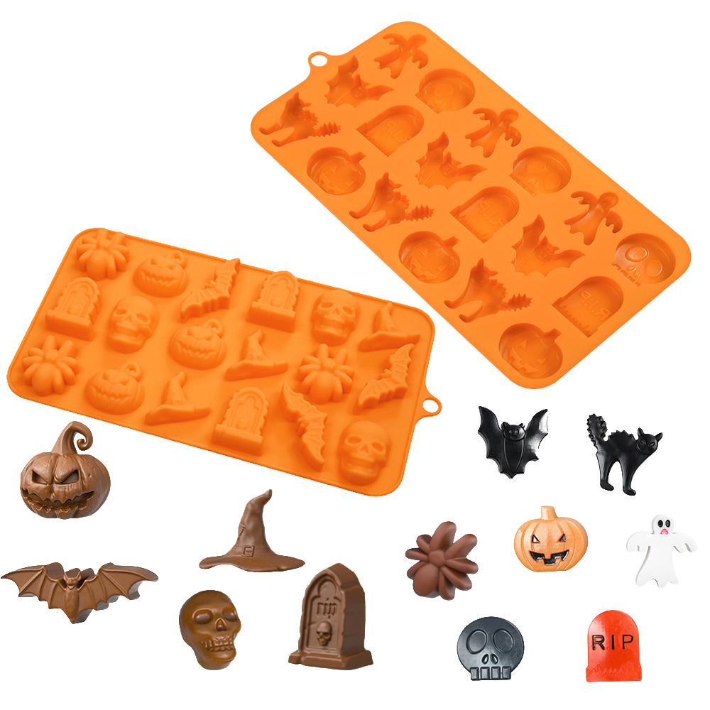 Cetakan Halloween Labu Tengkor - Silicone Cake Mold ulasan dan harga