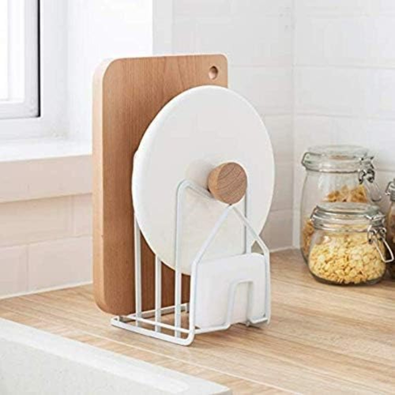 1Pc Penyangga Tutup Panci Warn - Kitchen Baking Tray Organiser ulasan dan harga