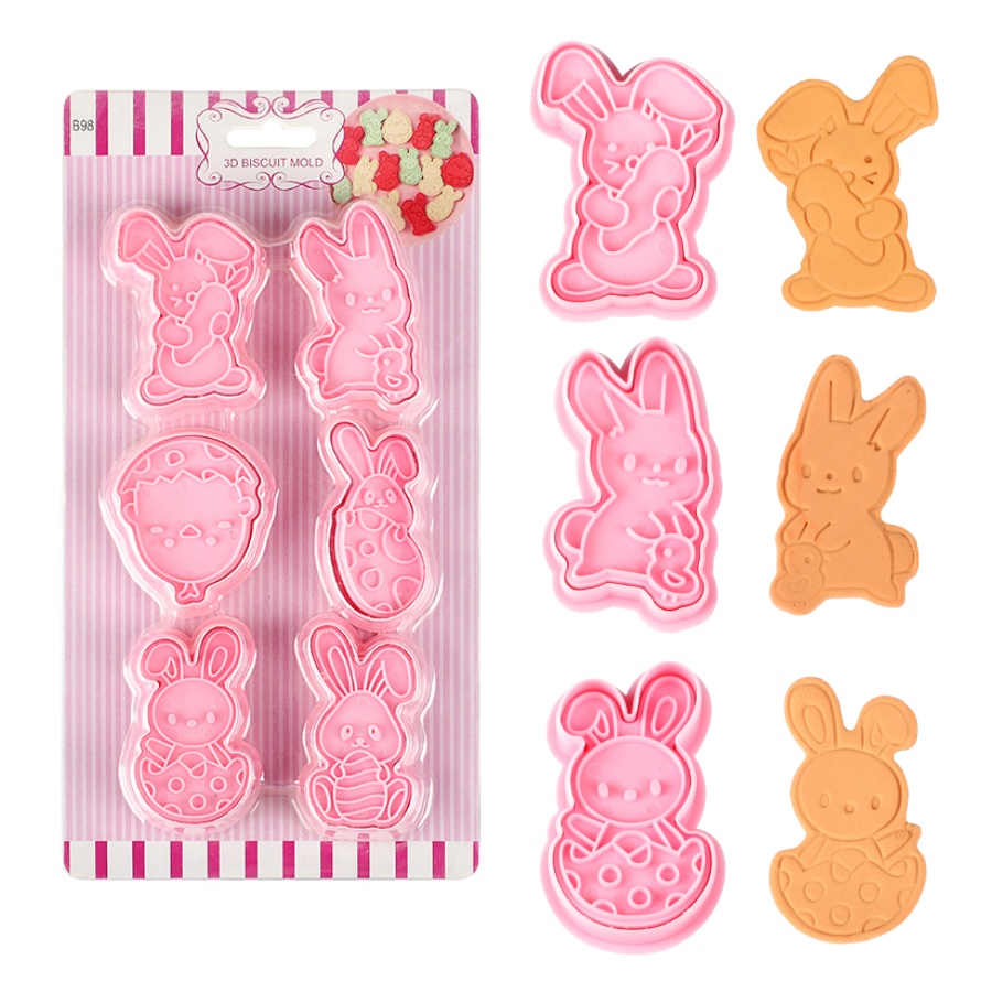 6 Buah/Set Cetakan Fondant Dap - Kitchen Baking Decor ulasan dan harga