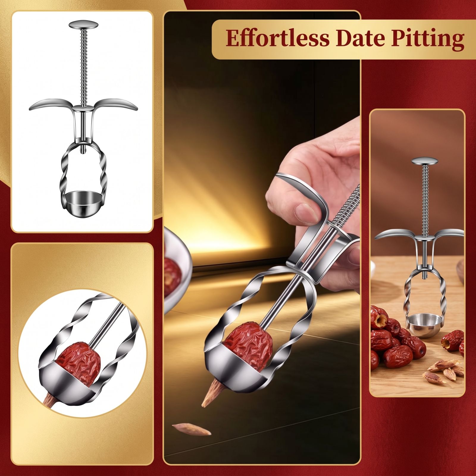 Alat Penghilang Biji Kurma Mer - Kitchen Tools For Baking ulasan dan harga